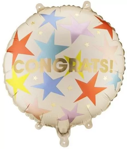 Balon foliowy pastylka Congrats 35x35cm - tantis.pl