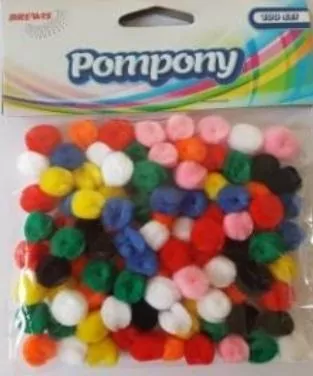 Pompony 10mm, 100 sztuk - tantis.pl