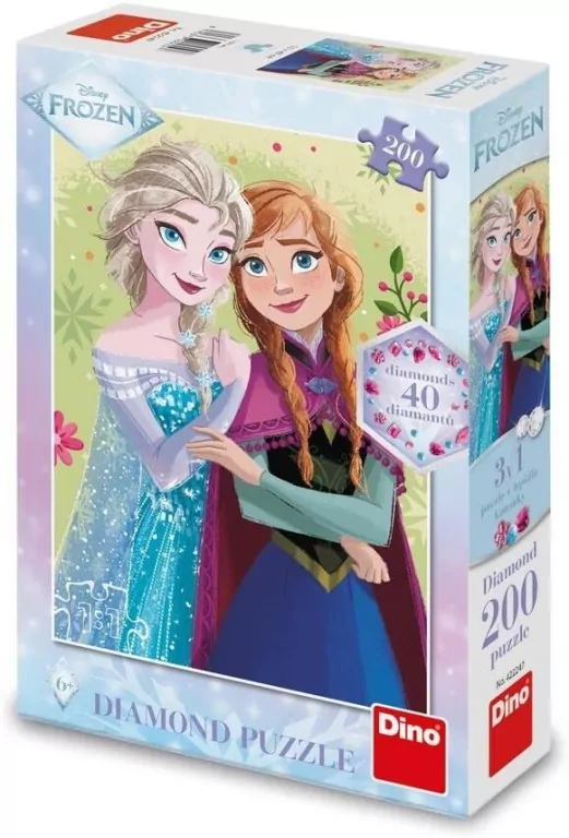 Puzzle z diamencikami Kraina Lodu 200el - tantis.pl