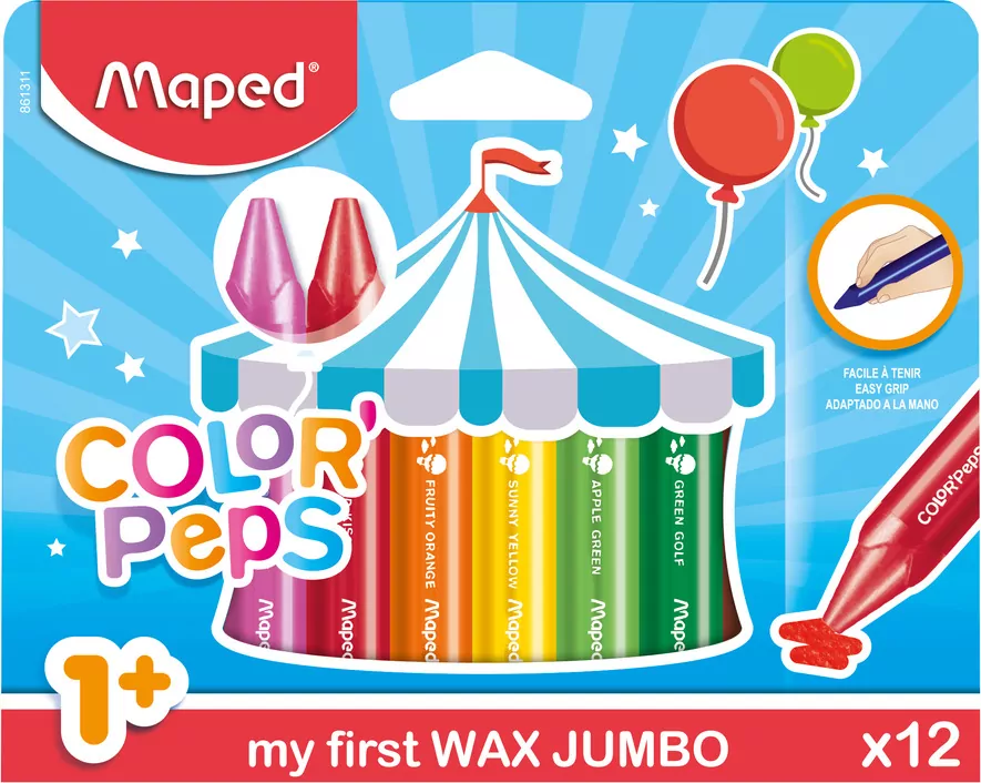 Kredki świecowe 12 kolorów MAPED - tantis.pl