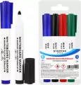 Marker permanentny okrągły w etui 4 kolory - tantis.pl