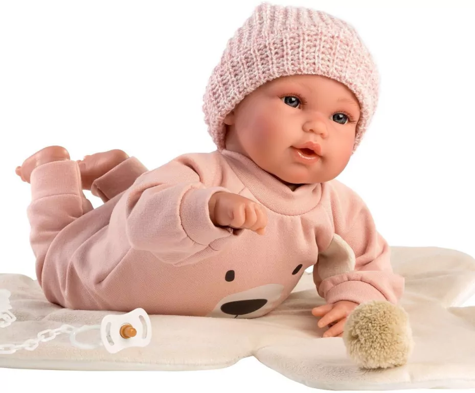 Llorens lalka hiszpańska bobas płacząca miś z przewijakiem 36cm - tantis.pl