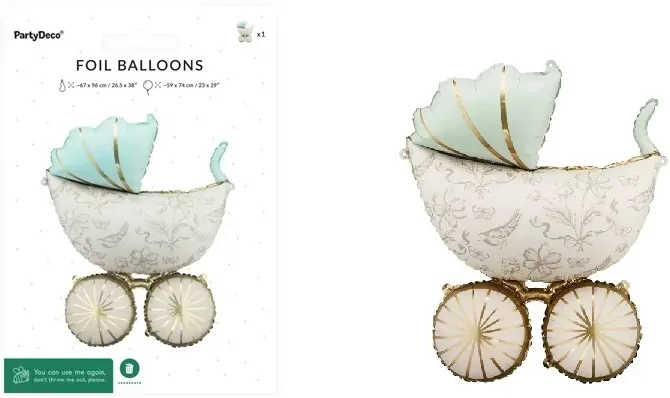 Balon foliowy Wózek 67x96cm - tantis.pl