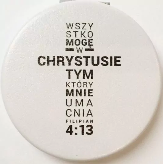 Lusterko kieszonkowe - Wszystko mogę w Chrystusie - tantis.pl