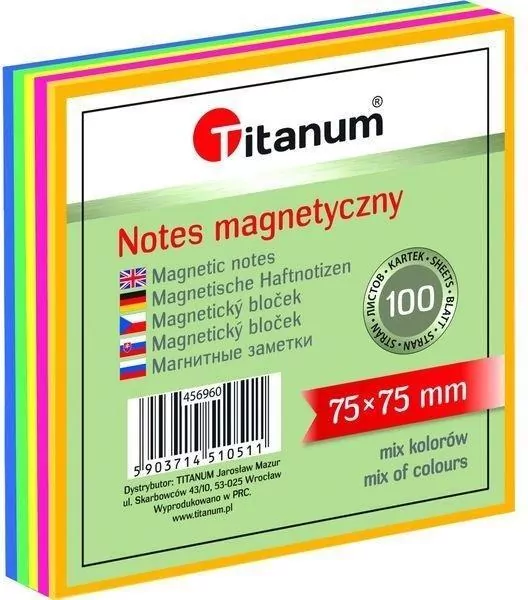 Notes elektorstatyczny 75x100mm 100K, mix kolorów - tantis.pl