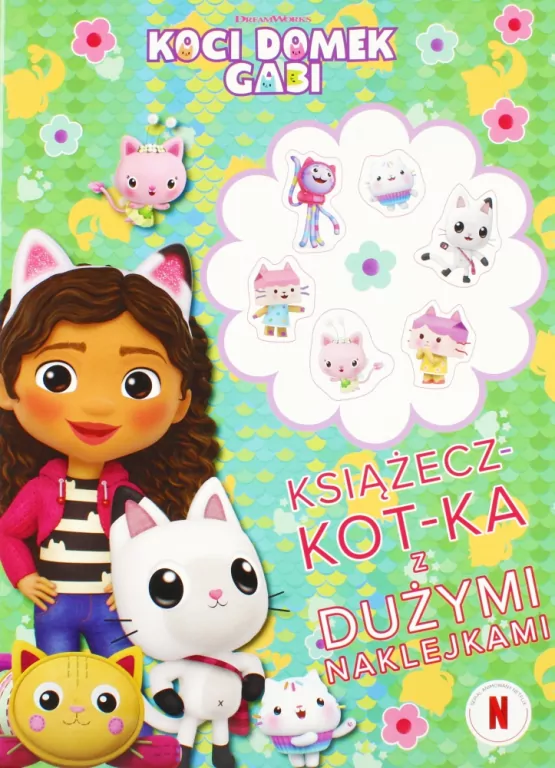 Koci Domek Gabi. Książecz-kot-ka z naklejkami - tantis.pl