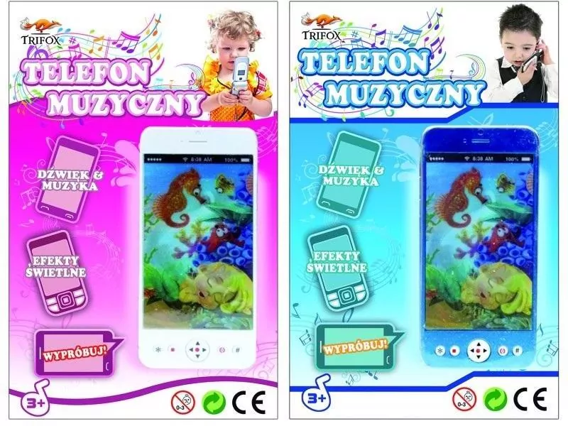 Telefon na baterie mix. Zabawka. Trifox - tantis.pl