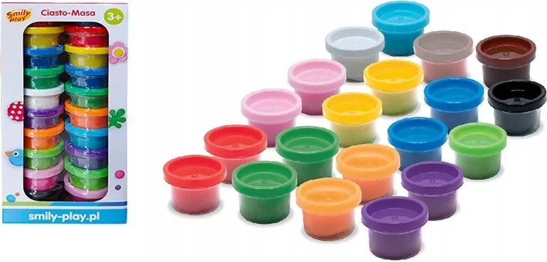 Ciasto-masa 20 kolorów 25g - tantis.pl
