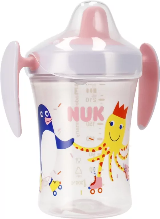 NUK. Trainer Cup. Kubek niekapek. 230ml. 6 miesięcy. Pingwin i ośmiornica - tantis.pl