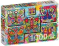 Puzzle 1000 Kolorowe motyle - tantis.pl