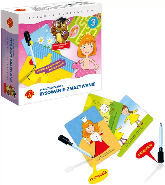 Rysowanie-zmazywanie. Dla dziewczynek - tantis.pl