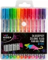 Długopisy żelowe fluo 12 kolorów KIDEA - tantis.pl