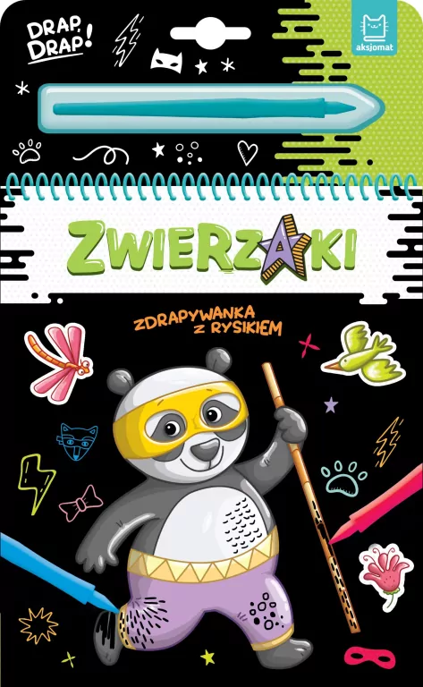 Zwierzaki. Zdrapywanka z rysikiem - tantis.pl