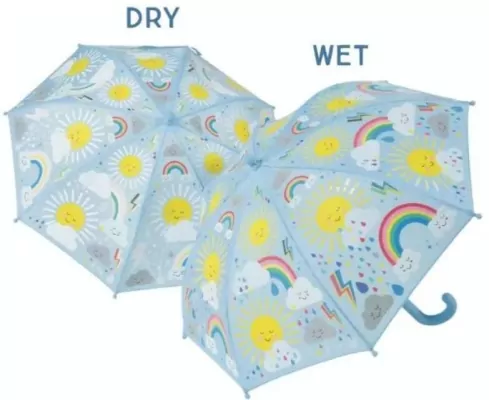 Parasolka zmieniająca kolory słoneczko i chmurki