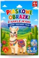 Piaskowe malowanki z naklejkami - Lama ALEX - tantis.pl