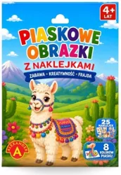 Piaskowe malowanki z naklejkami - Lama ALEX