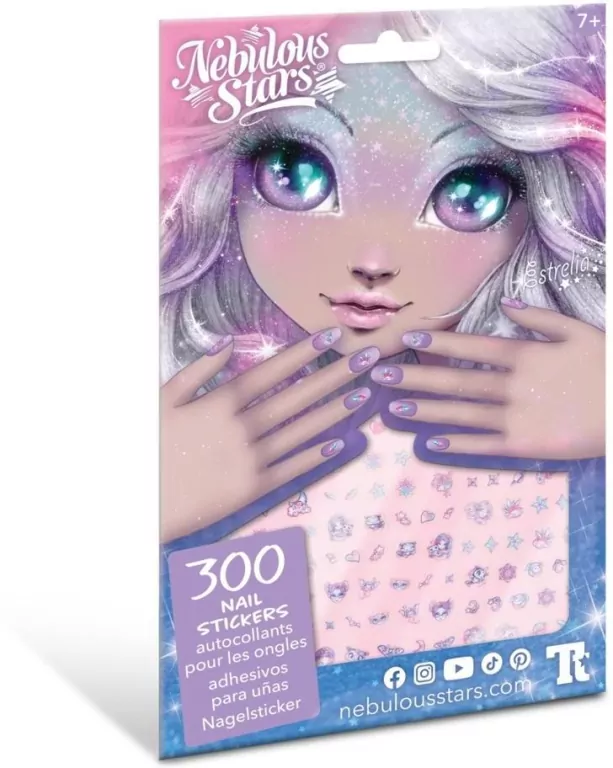 Naklejki na paznokcie dla dzieci Estrelia 300szt - tantis.pl
