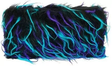 Piórnik-saszetka MEMORIS Fluff włochata czarna - tantis.pl