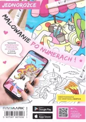 Malowanie po numerach. Kolorowanka interaktywna. Jednorożce