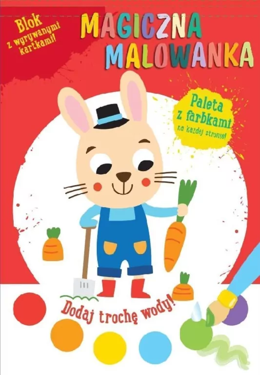 Magiczna malowanka z farbkami. Królik - tantis.pl