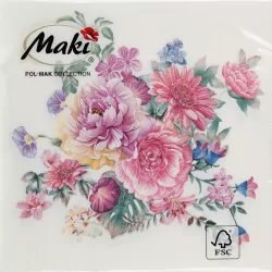 SERWETKA PAP 3W 330X330 KWIAT AKWAR PM OP