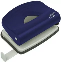 Dziurkacz metalowy niebieski 15 kartek EASY