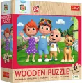 Puzzle drewniane 24 Wesoły Cocomelon TREFL - tantis.pl