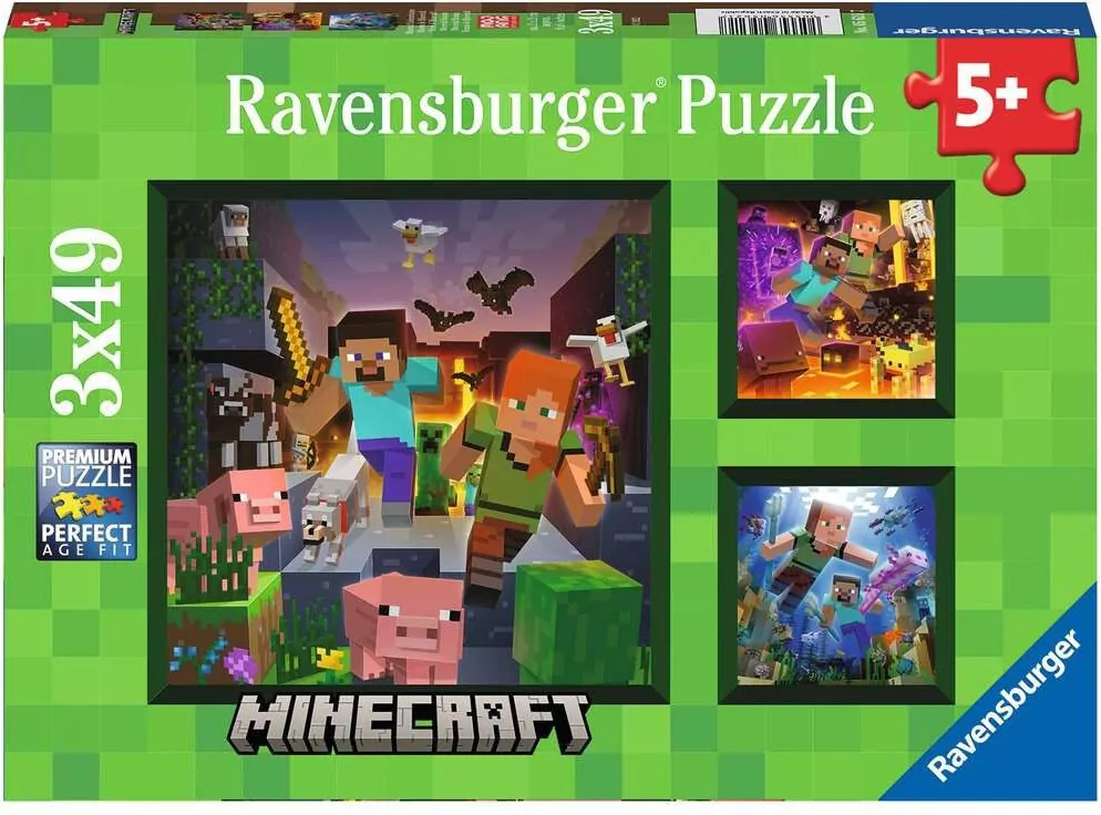 Puzzle 3x49. Minecraft. 5621 - tantis.pl