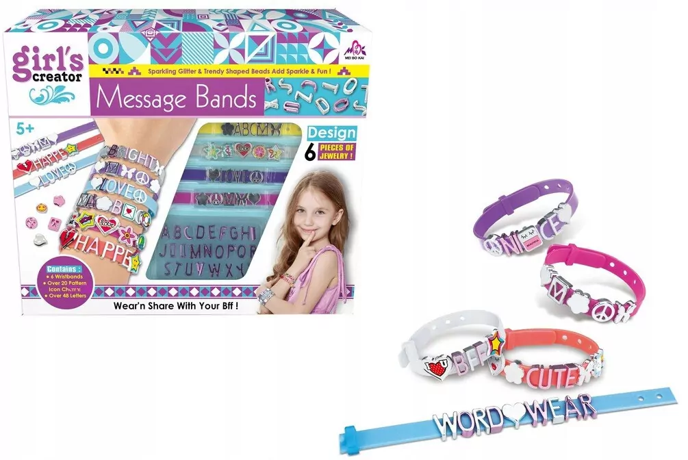 Message bands. Zestaw bransoletek - tantis.pl