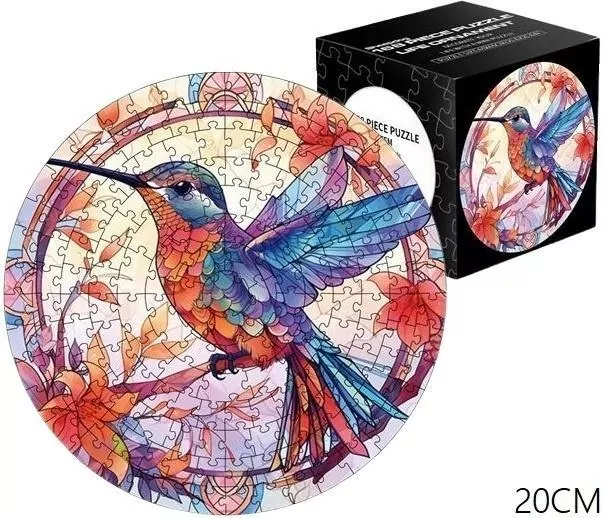 Puzzle 168el Witraż. Ptak - tantis.pl