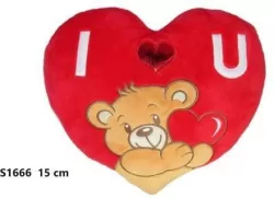 Poduszka Serce miś 15cm