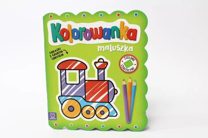 Kolorowanka maluszka. Zielone ciasteczko - tantis.pl