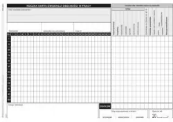 Roczna karta ewidencji obecności. Druk 508-3