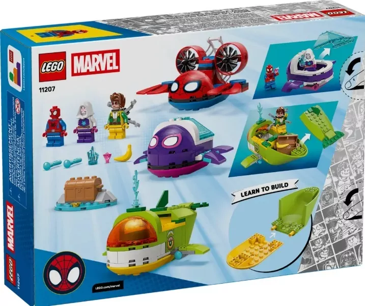 LEGO® Spidey. Podwodne pojazdy 11207 - tantis.pl