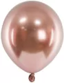 Balony Glossy różowe złoto 12cm - tantis.pl