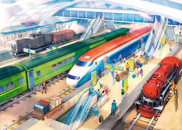 Puzzle 180. Train Station - tantis.pl