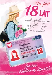 KARNET URODZINY 18 B6 Z KOP AS GIFT M-201 FOL
