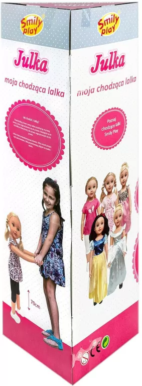 Lalka chodząca 70cm Julka - tantis.pl