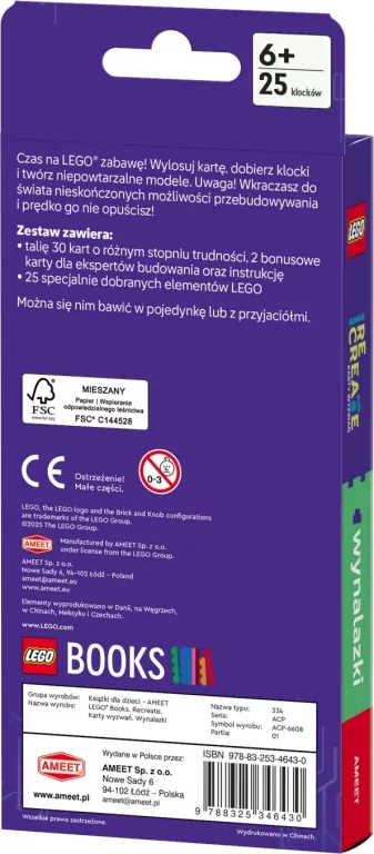 Lego Recreate. Karty Wyzwań. Wynalazki - tantis.pl