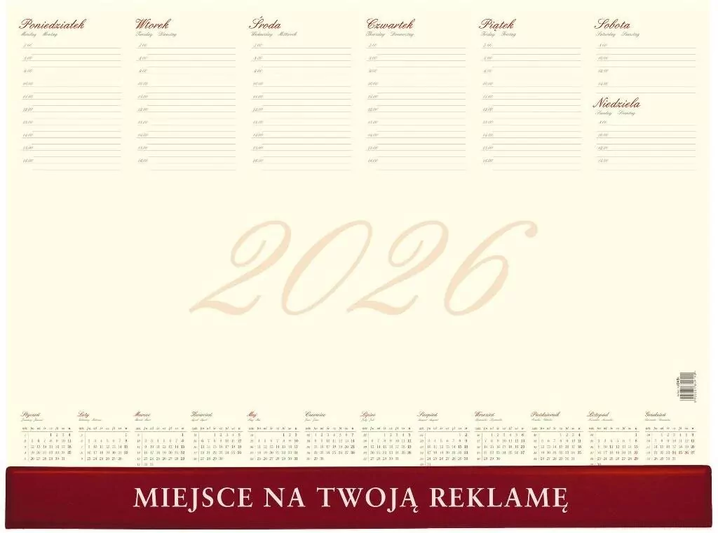 Kalendarz 2026 biuwar business - tantis.pl
