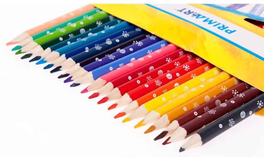 Kredki ołówkowe trójkątne 24 kolory PRIMA ART - tantis.pl
