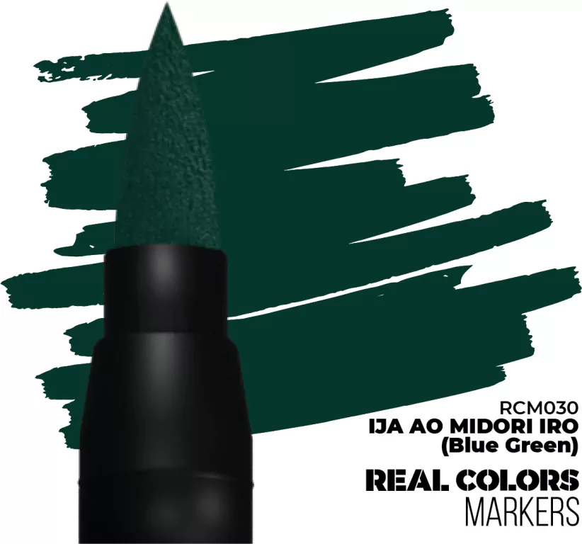 AK Interactive: Real Colors Markers - RCM030 - IJA Ao Midori Iro (Blue Green) - tantis.pl