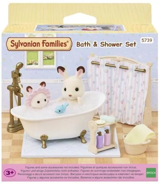 Sylvanian Families. Łazienka zestaw z wanną i prysznicem 5739 - tantis.pl