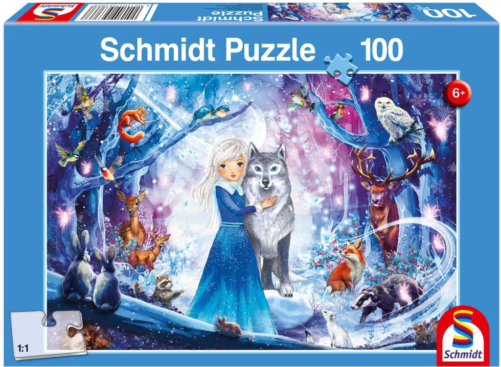 Puzzle 100 Księżniczka w zimowym lesie G3 - tantis.pl