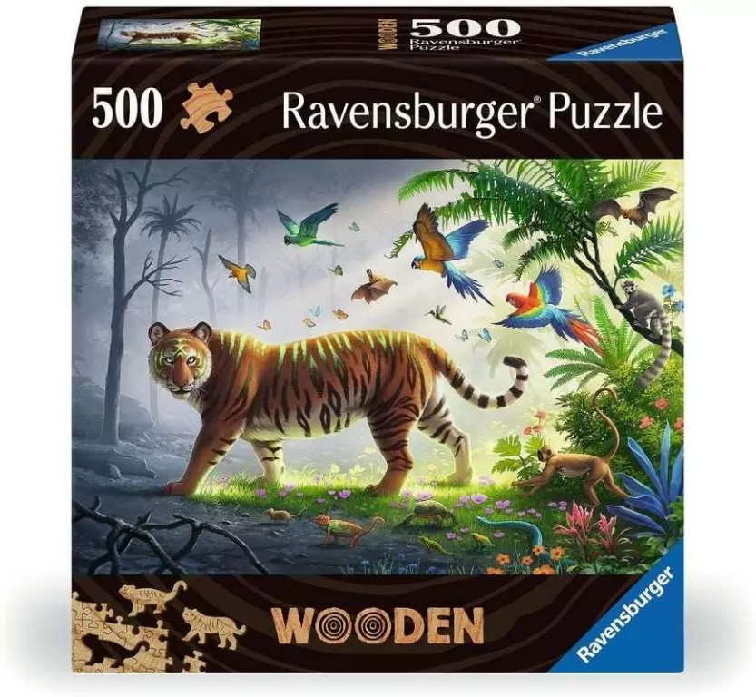 Puzzle drewniane 500 Tygrys - tantis.pl