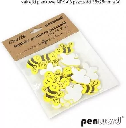 Dekoracja piankowa pszczółki 35x25mm - tantis.pl
