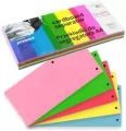 Przekładki do segregatora papierow mix kolorów DC105-5MIX-100 cena za opakowanie - tantis.pl