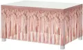 Dekoracja na brzeg stołu różowo-złota 80x300cm - tantis.pl