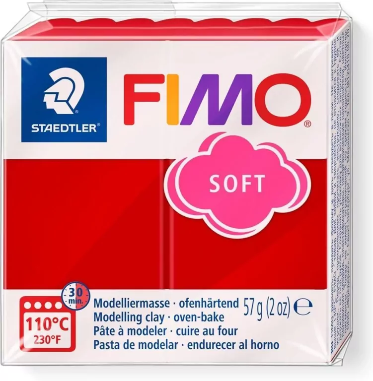 Masa termoutwardzalna Fimo 57g czerwień świąteczna - tantis.pl