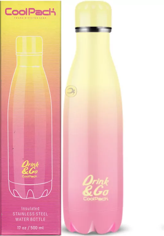 Bidon metalowy 500ml Coolpack Gradient Peach - tantis.pl